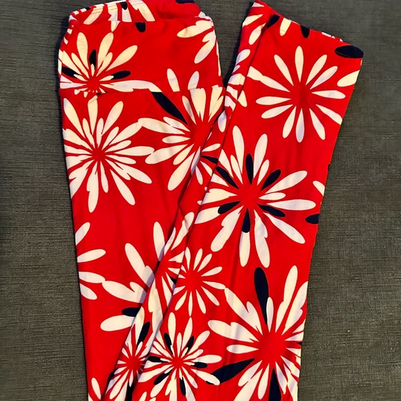4th of July firework LuLaRoe leggings. One Size.  New. - Picture 1 of 1